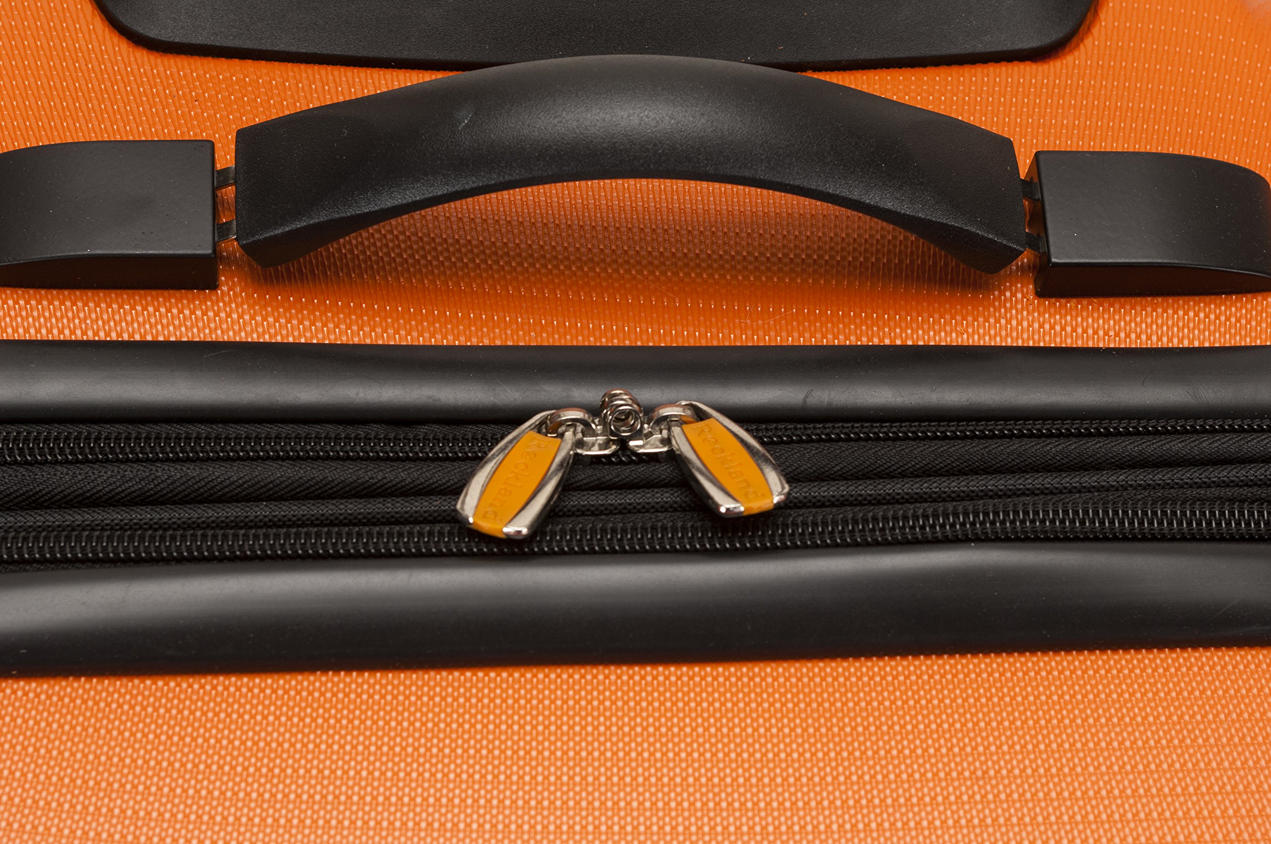 Rockland Melbourne Hardside Expandable Luggage with Spinner Wheels, Orange, 3-Piece Set (20/24/28)