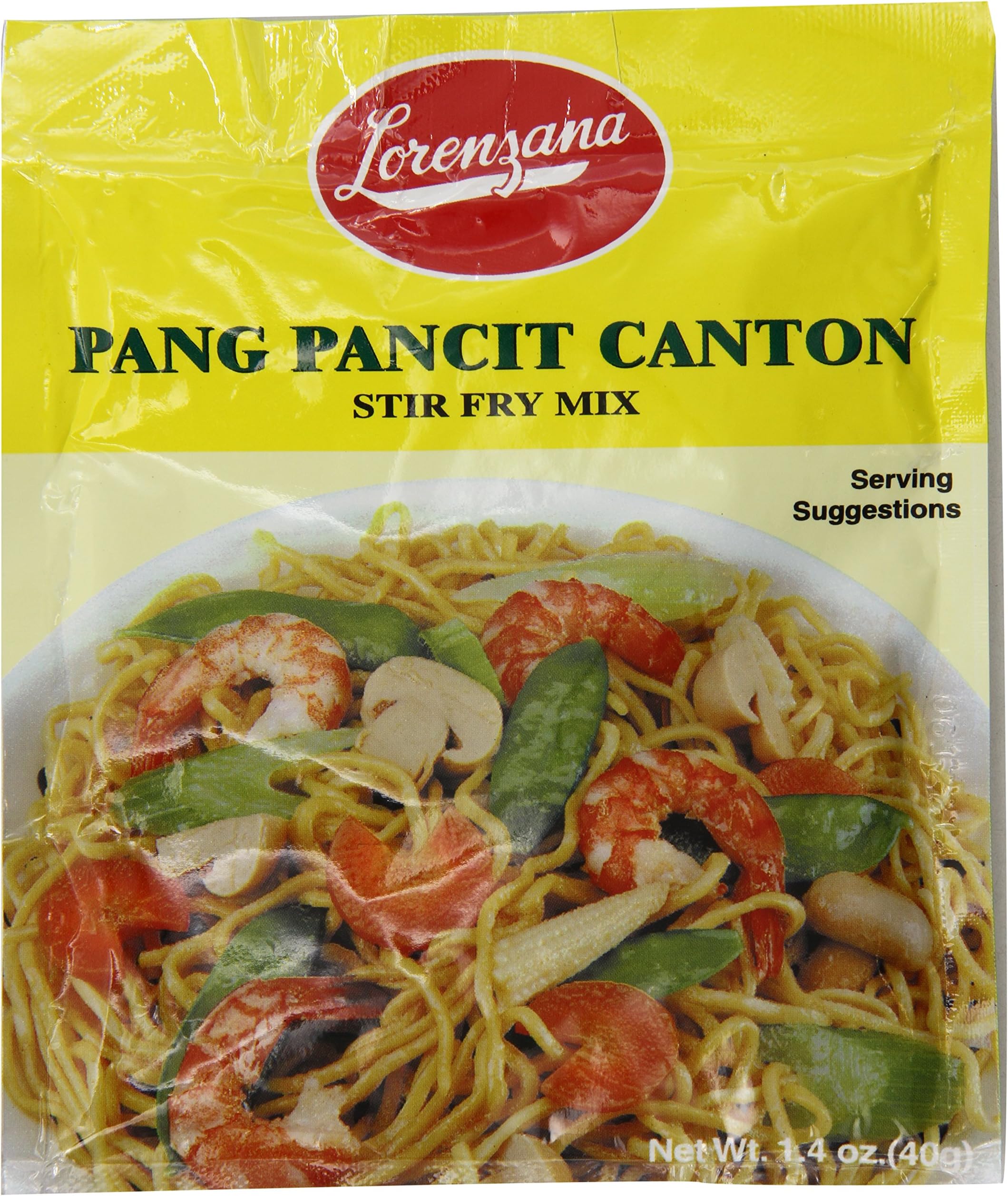 Lorenzana Pang Pancit Canton Stir Fry Mix, 1.4-Ounce (Pack of 9)