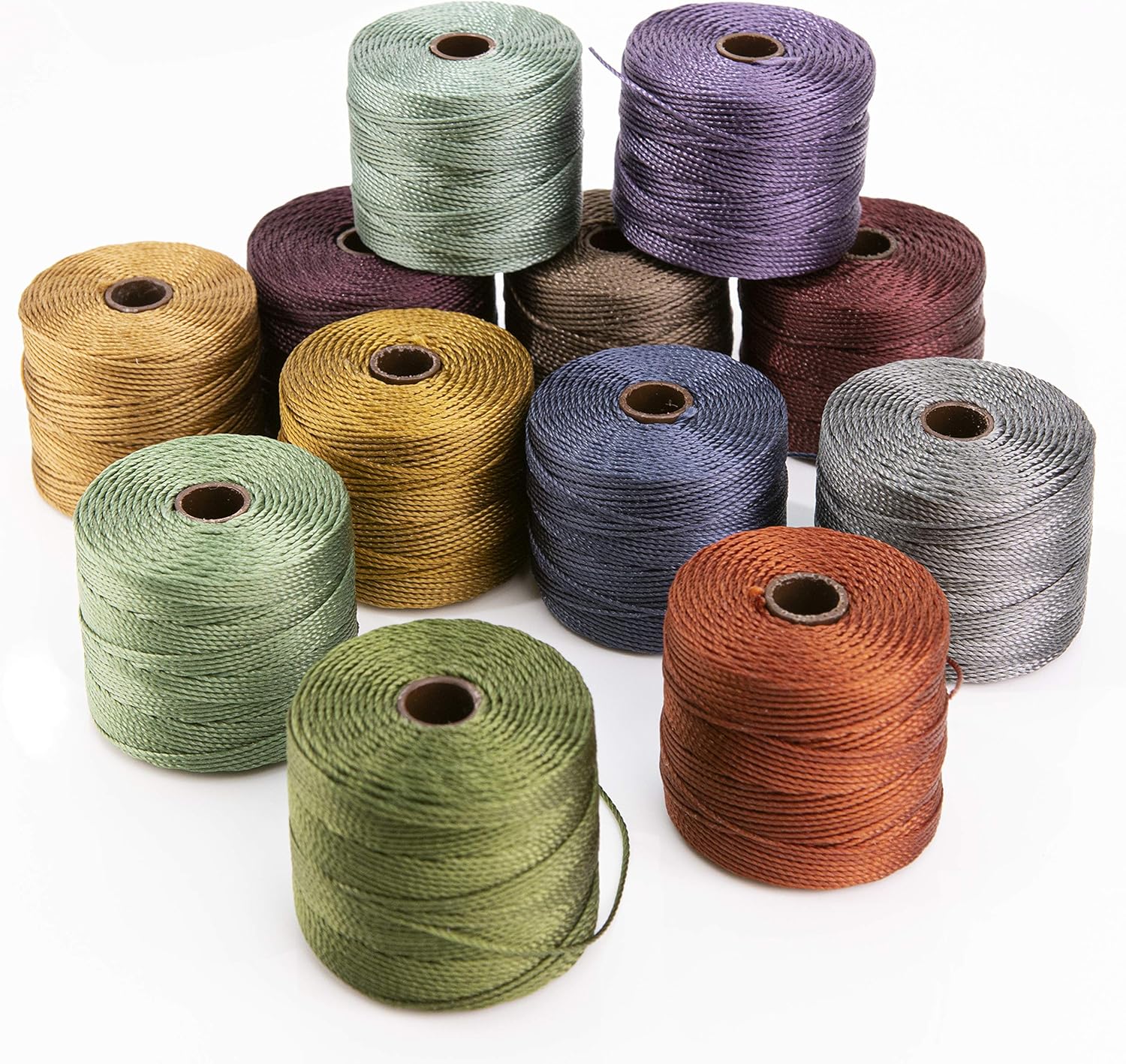 The Beadsmith S-LON Bead Cord 12PK Forest, Multi-Coloured, One Size - Image 4