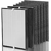 Air220 Air320 Filter Compatible with Bissell Air 220 Filters Replacements for Air220 2609A & Air320 2768A, Compare to Part# 2677 2678 2804, 1 True HEPA w/Pre-filter+1 Activate Carbon+4 Pre-filters