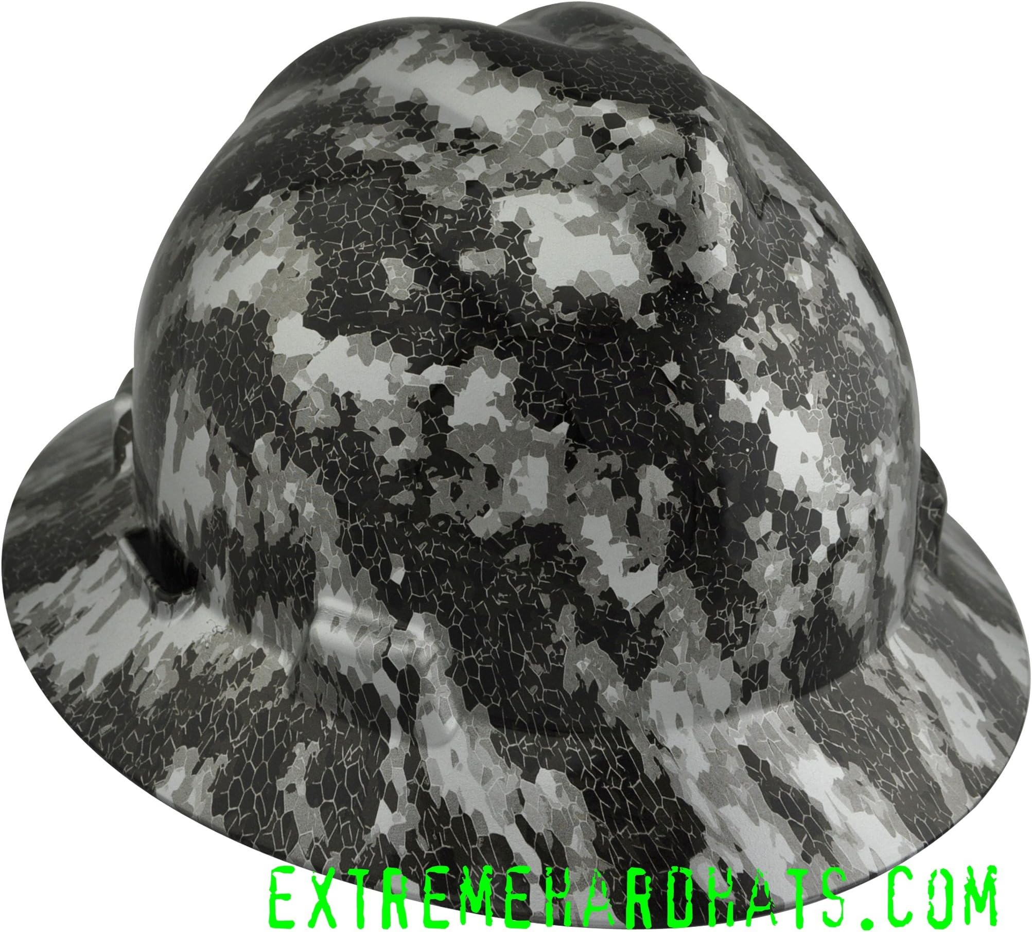 Defected Tactical Digital Camo Slotted MSA V-Gard Hard Hat w/Ratchet Suspension