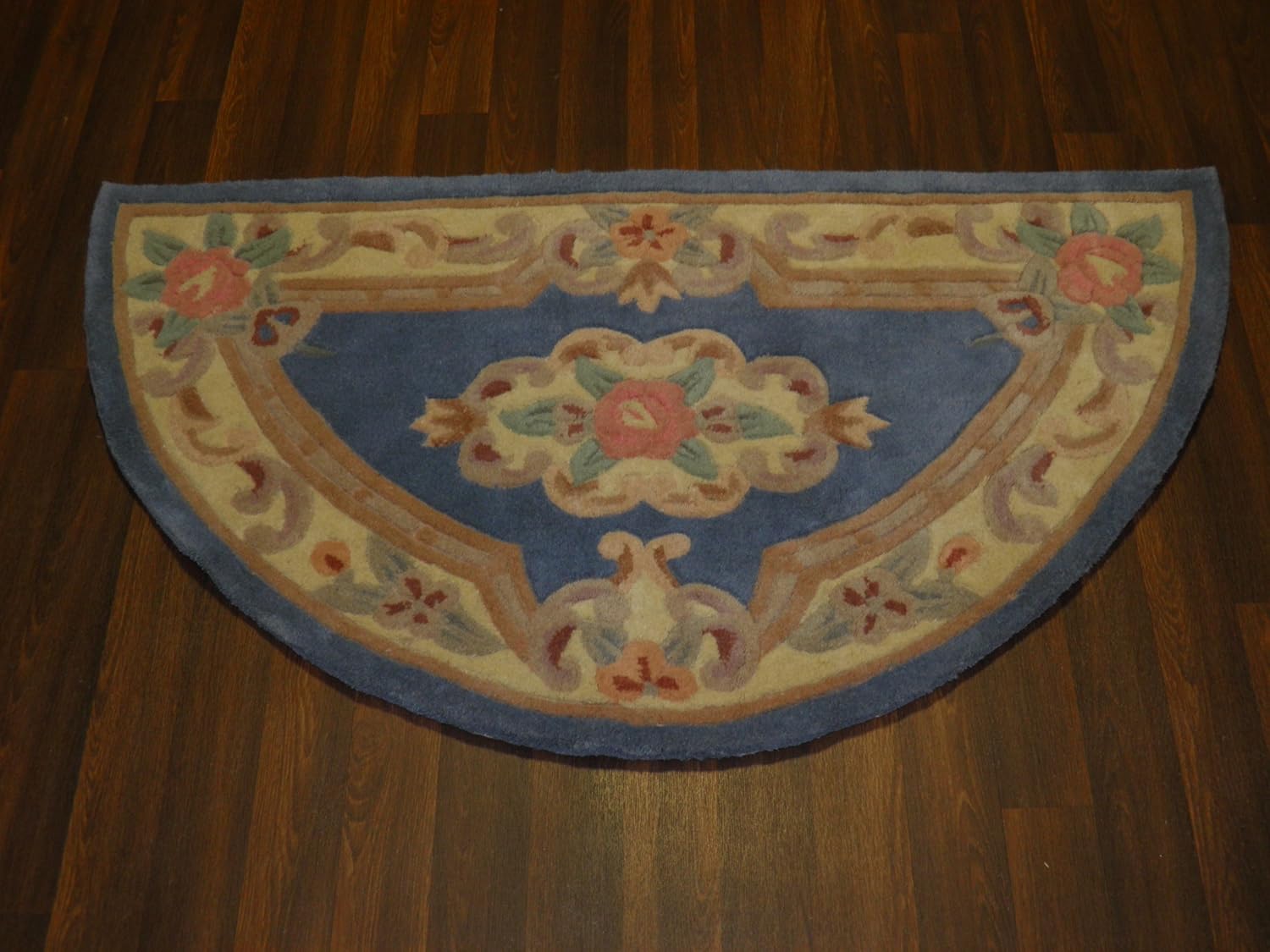 Half Moon Chinese Wool Rugs Handmade Traditional Design Blue Amazon.co