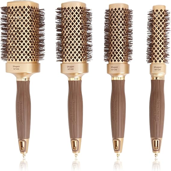 Olivia Garden NanoThermic™ Shaper Square Hair Brushes Bag 4pcs (20, 30