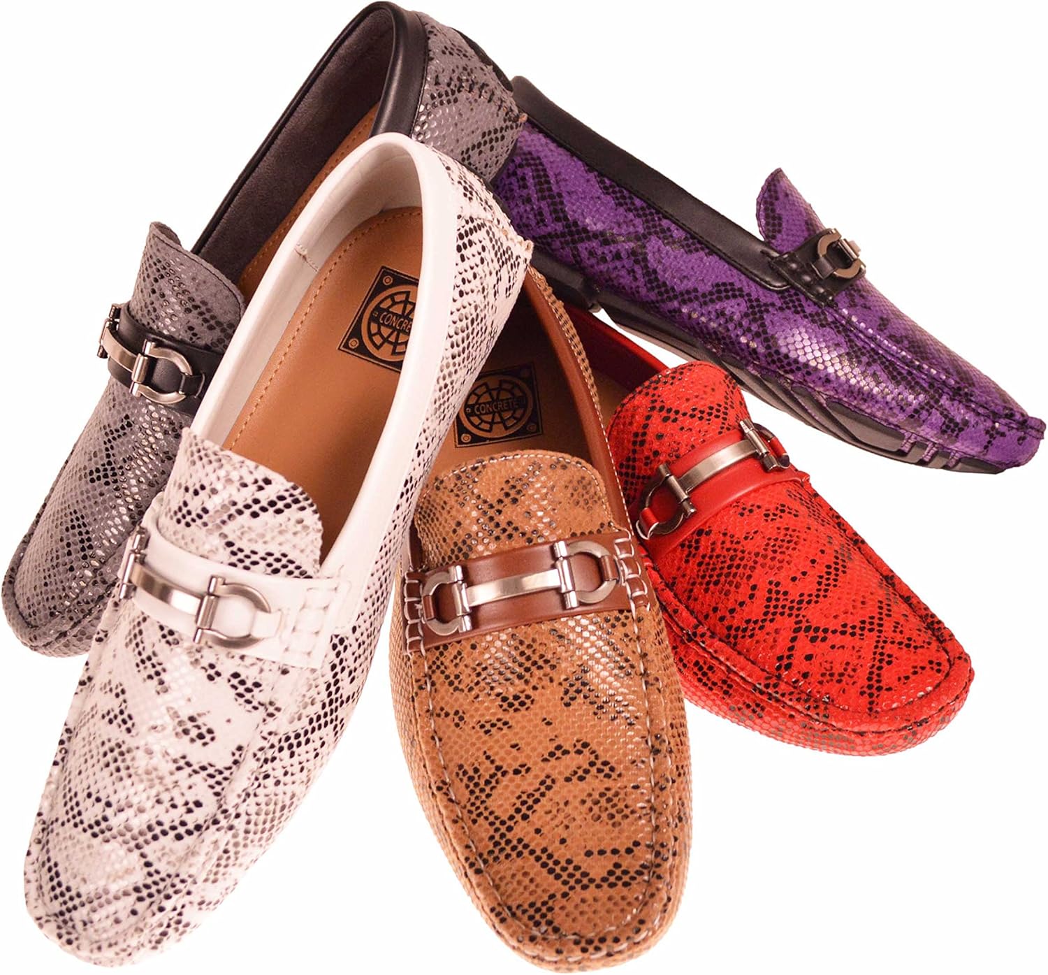 men's snakeskin loafers