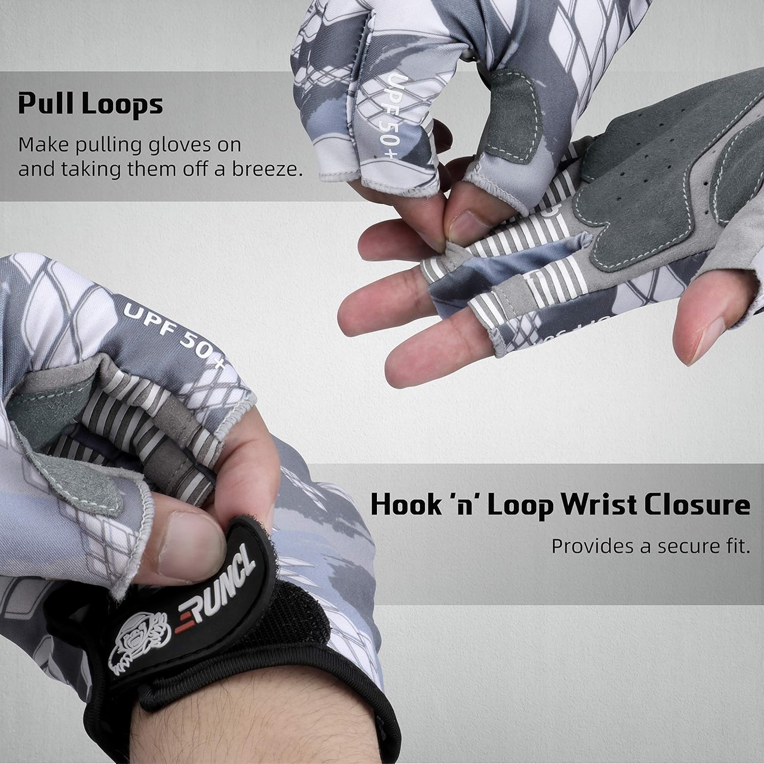 RUNCL Fingerless Gloves RAGUEL, Fishing Gloves, Sun Gloves - UPF 50+ Sun Protection, Microfiber-Tech Safeguard, Half-Finger Style, Breathable Ventilation - Kayaking, Rowing, Cycling, Mowing, Gardening : Sports & Outdoors