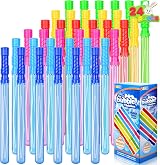 JOYIN 24 Pack 14.6 inch Big Bubble Wands Assortment 4 Colors each (2 Dozen)