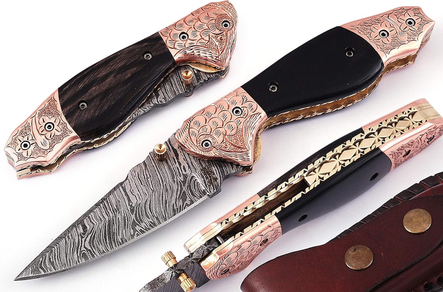 Damascus Pocket Knife