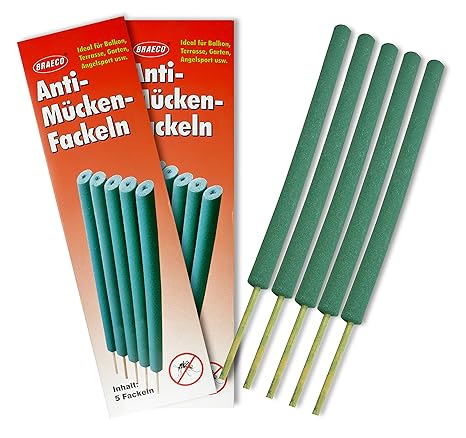 10x Anti Mücken Fackeln giftfreier Mückenschutz Insekten Schutz Moskito Fackel