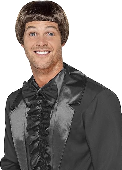 Amazon Com Smiffys 90s Bowl Cut Wig Clothing