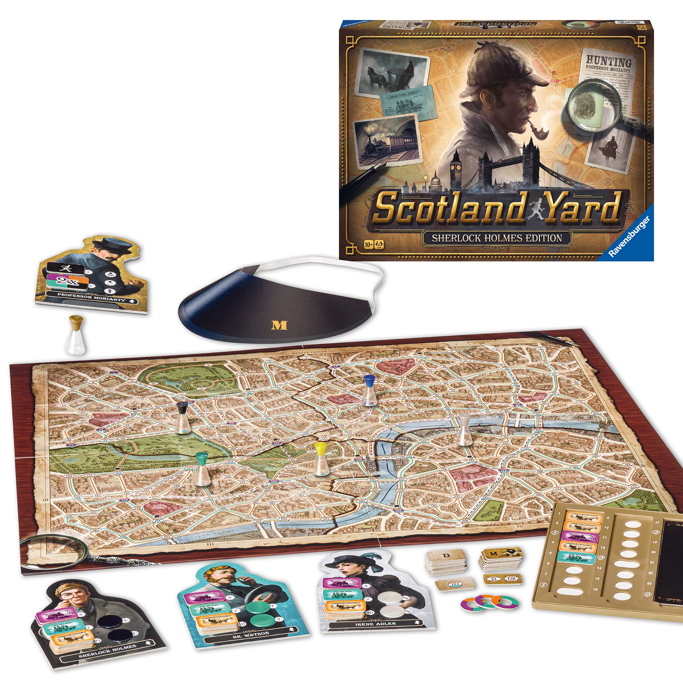 Photo 1 of ***MISSING PARTS***Ravensburger Scotland Yard Sherlock Holmes Edition - Strategy Game for Ages 8+ | Engaging Brain Teaser | Ideal for Family Game Night, Award-Winning Game
