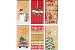 Hallmark Christmas Gift Card Holders or Money Holders Assortment, Rustic (36 Cards with Envelopes)