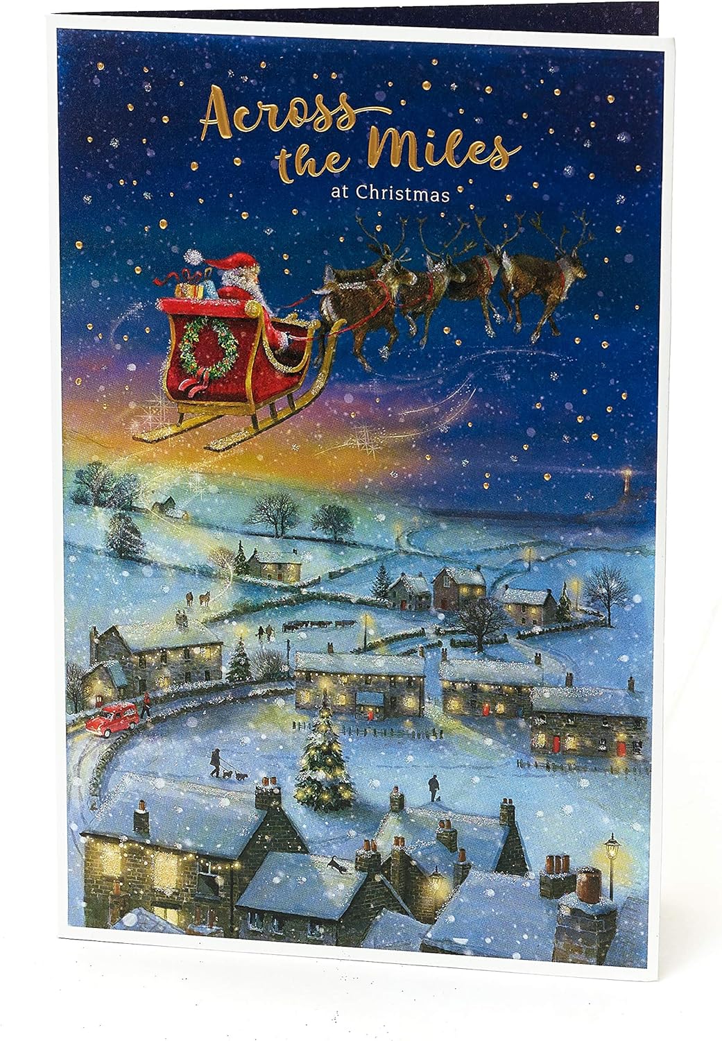Christmas Card - Christmas Card With Santa - Christmas Card For Someone Far Away - Father Christmas Greetings Card - Image 4