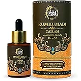 The Indie Earth Kumkumadi Tailam 30 ml | Ayurvedic Beauty Face Oil | Night Serum for Brighter, Glowing & Younger-Looking Skin with Turmeric, Saffron & Indian Lotus