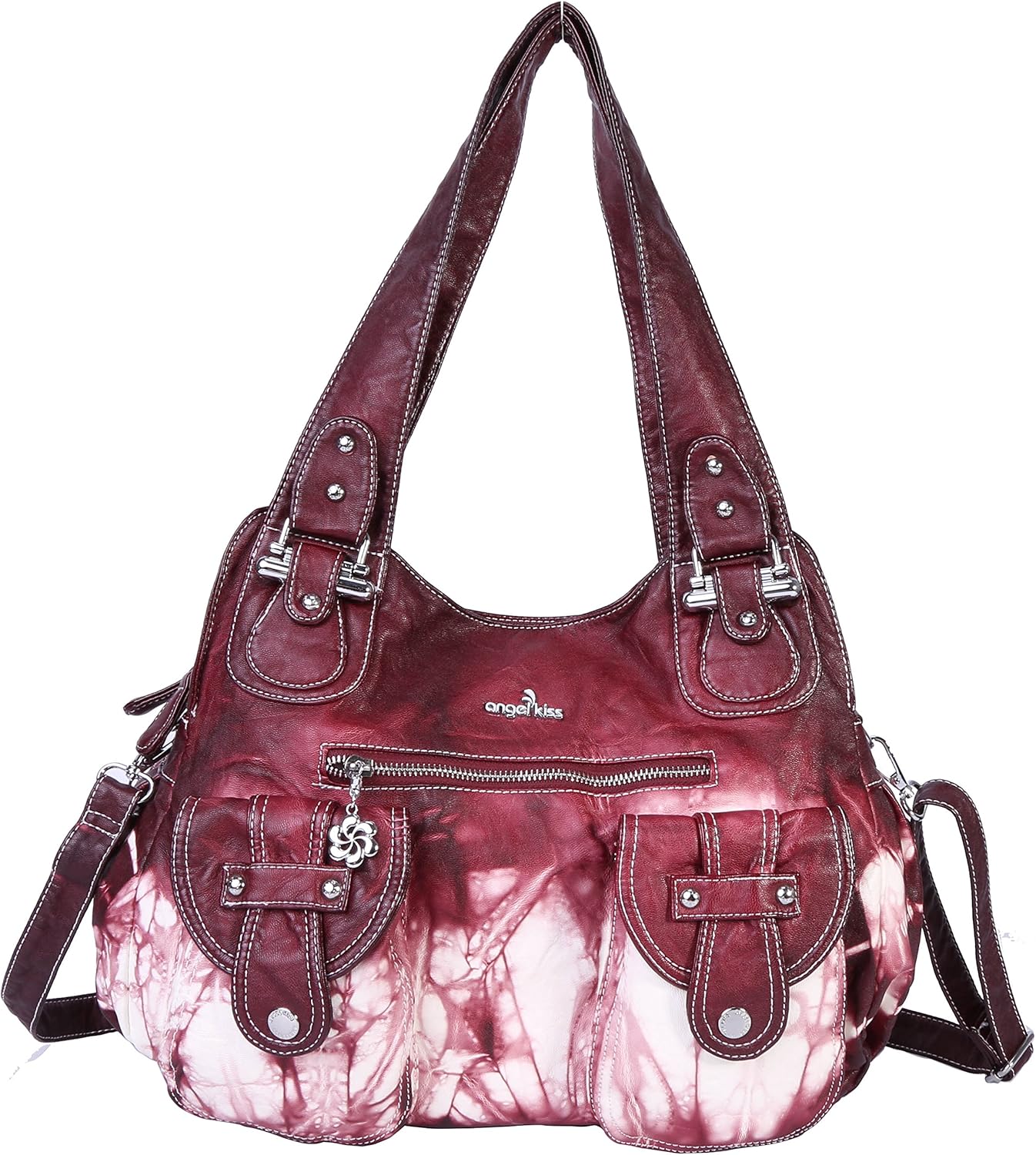 Angelkiss Damen Geldbörsen und Handtaschen, gewaschenes PU ...