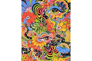 eniref Flowers Paint by Numbers for Adults, Drawing On Canvas Paintwork with Paintbrushes Acrylic Paints,Without Frame DIY Trippy Oil Painting for Home Wall Decoration16x20 Inch