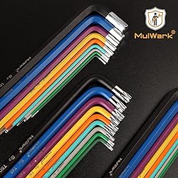 MULWARK Allen Wrench Set 28-Piece with Extra Long