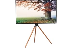 VIVO Artistic Easel 45 to 65 inch LED LCD Screen, Studio TV Display Stand, Adjustable TV Mount with Swivel and Tripod Base, B