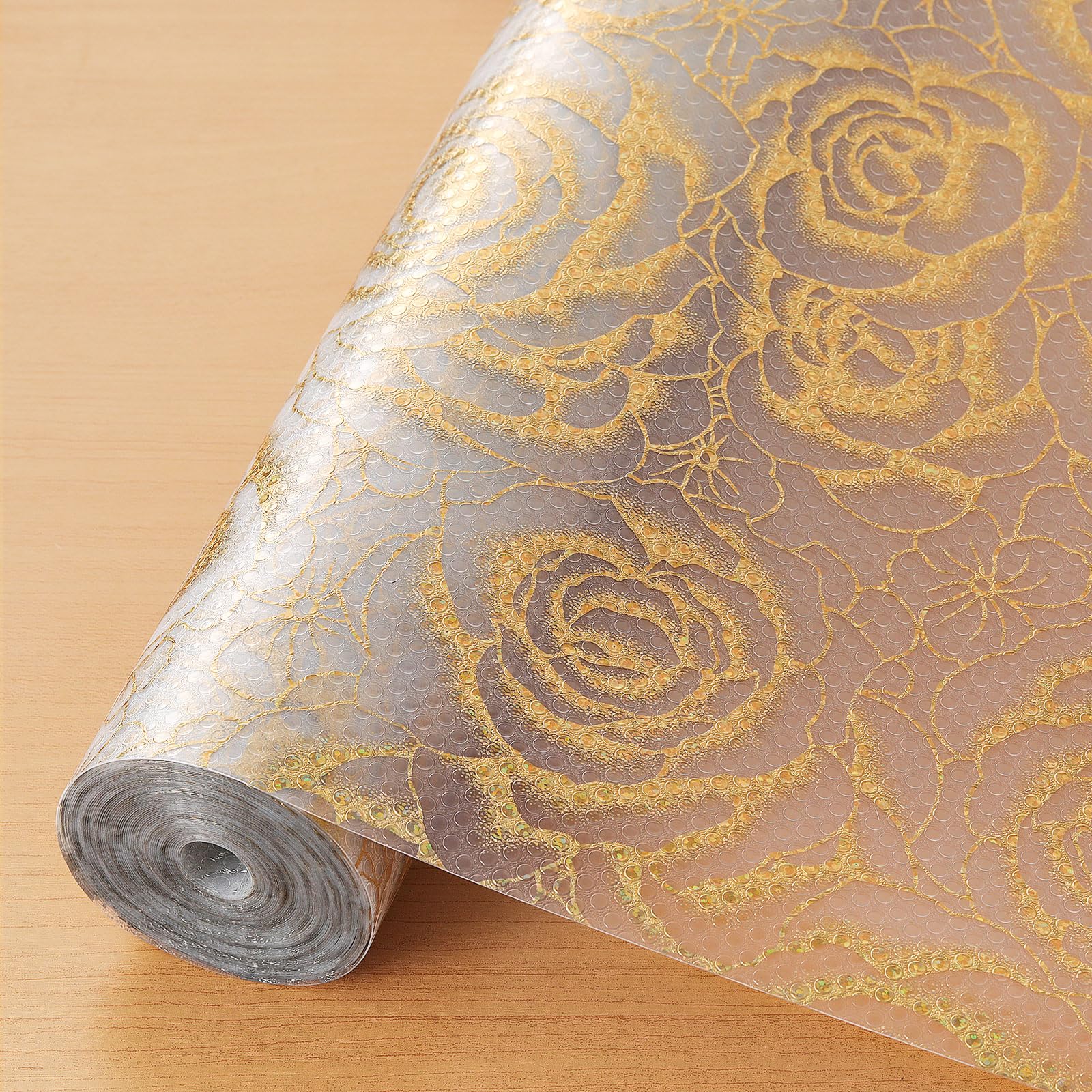 Cooyes Shelf Liner – Premium Non-Adhesive Cabinet & Drawer Liner for Kitchen – Waterproof Shelf Paper with Modern Pattern – Durable EVA Cabinet Mat – Easy to Cut （11.8" W x 360" L） Image