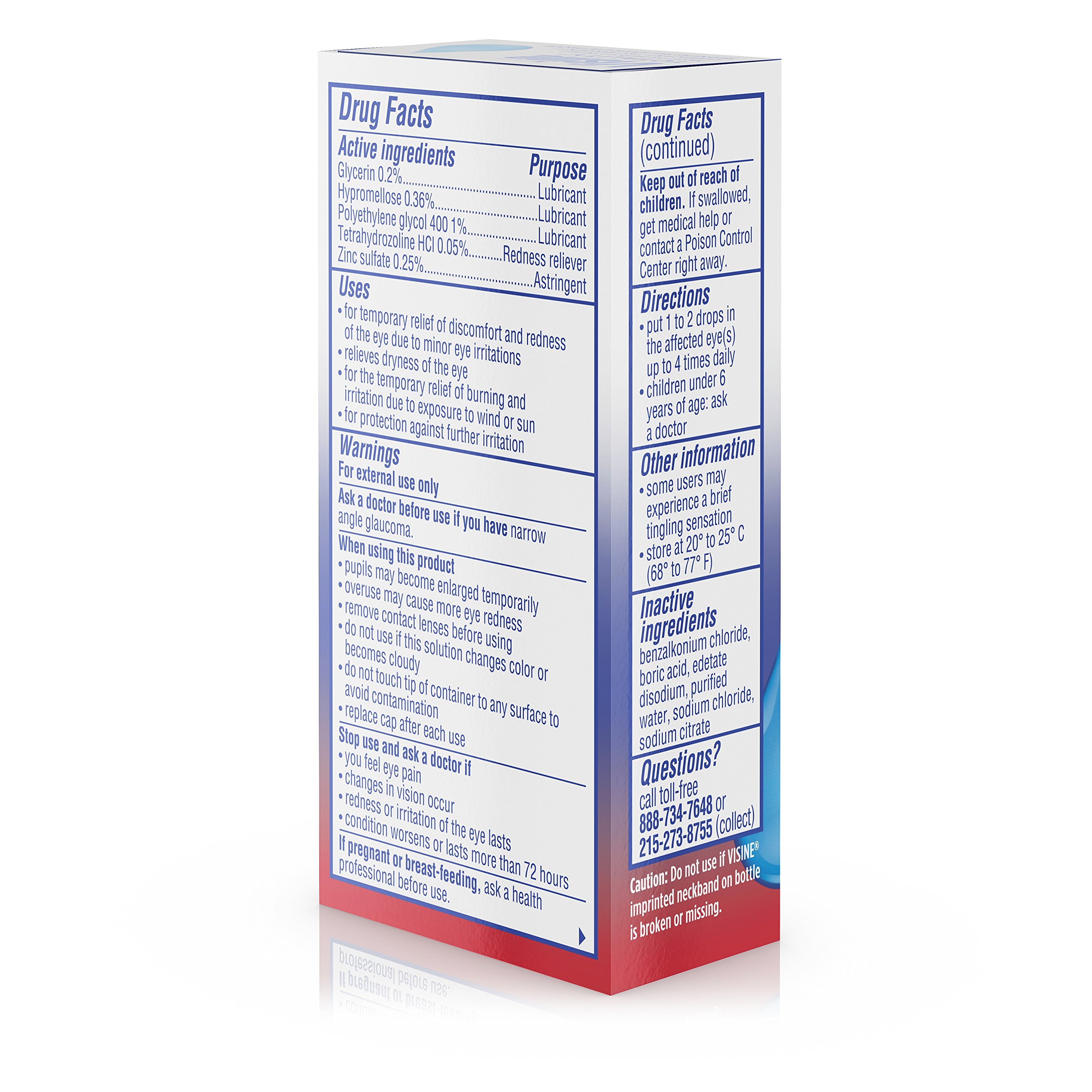 Visine Totality MultiSymptom Relief Eye Drops for Irritated, Burning