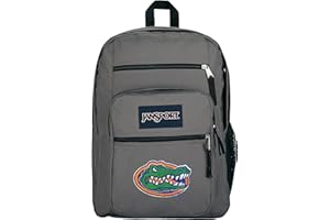 JanSport NCAA Officially Licensed Backpack, Florida Gators, Big Student with Padded 15-Inch Laptop Sleeve, 2 Compartment Computer Bag with Bottle Pocket & Haul Handle, Book Rucksack, Graphite Grey