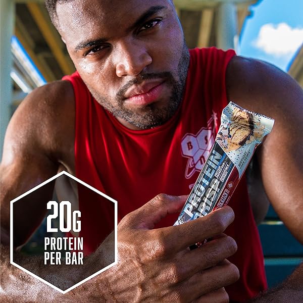 BSN PROTEIN CRISP BAR, VANILLA MARSHMALLOW, 18 GRAM PROTEIN SNACK BARS WITH WHEY AND FIBER, GLUTEN-FREE CRUNCHY ENERGY BARS FOR WORKOUT, FITNESS, ON-THE-GO, 12 COUNT