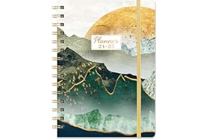 ATTITILL Planner 2024-2025 - Academic Planner from July 2024 - June 2025, Weekly Monthly Planner 2024-2025 with Inner Pocket, Premium Paper