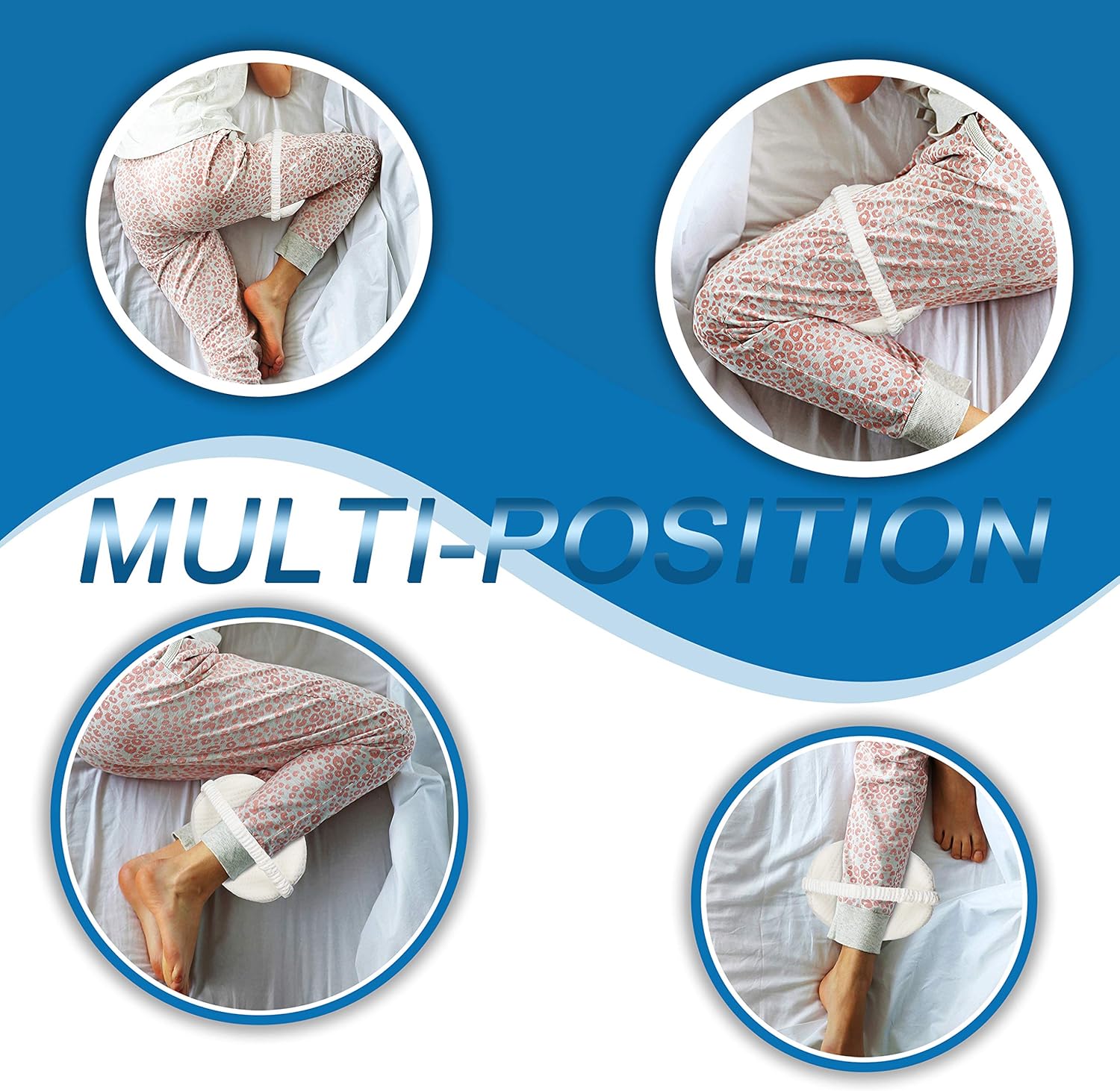 BCOZIN Knee Pillow for Side Sleepers, 100% Pure Memory Foam Knee Pillow Between Legs for Sleeping&Orthopedic Leg Pillow for Sciatica Pain Relief Hip, Back Pain and Pregnancy, 1 Pcs, White: Kitchen & Dining