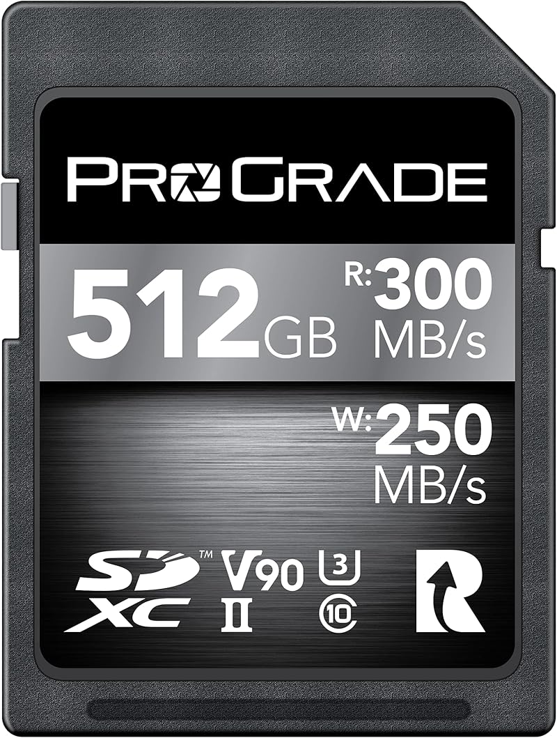 ProGrade Digital 512GB SDXC UHS-II V90 300R Memory Card for DSLR MILC