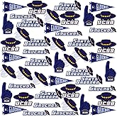University of California, Santa Barbara 50ct Vinyl Large Deluxe Stickers Variety Pack - Laptop, Water Bottle, Scrapbooking, Tablet, Skateboard, Indoor/Outdoor - Set of 50