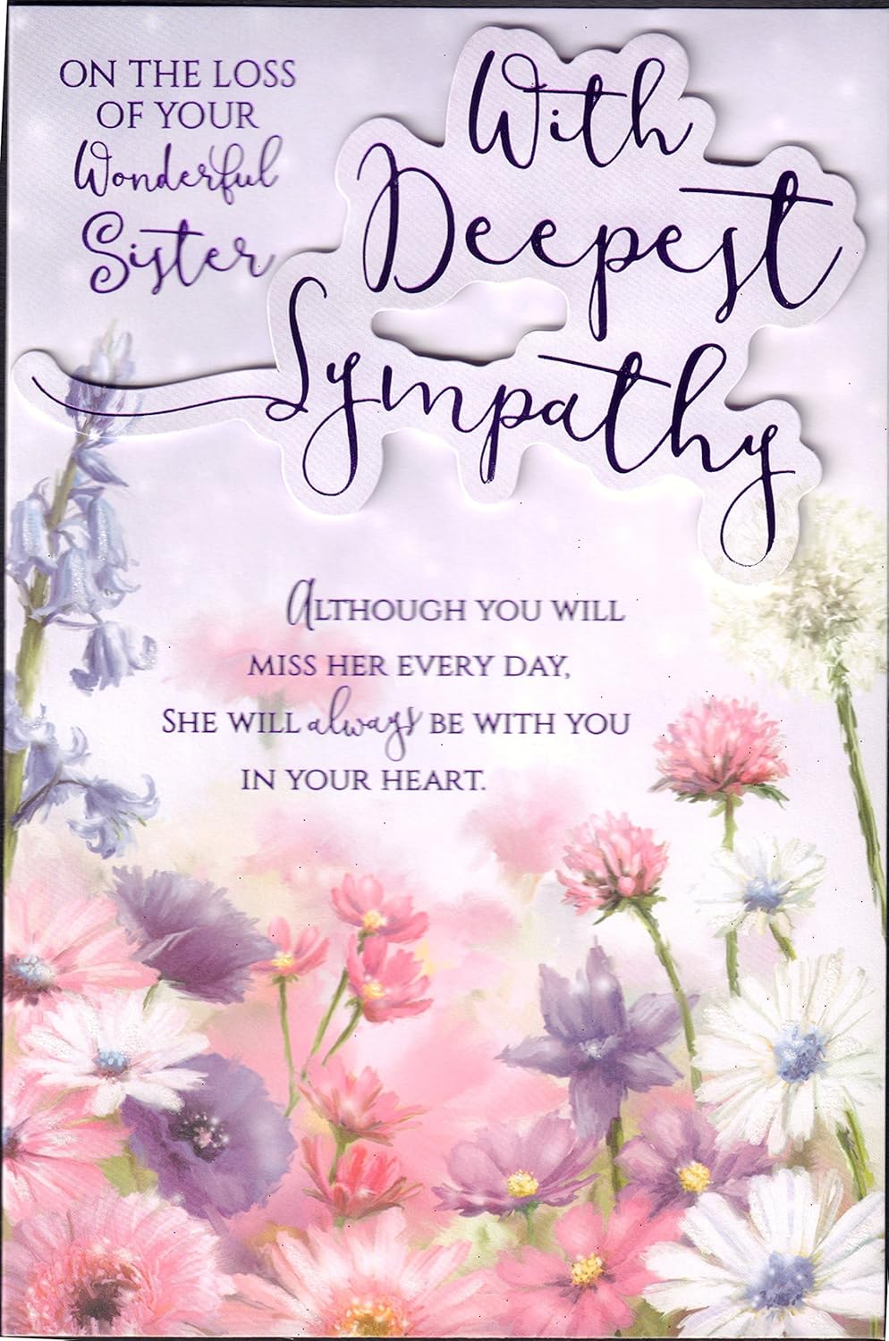 Sympathy Images For Loss Of Sister Condolences Card With Sympathy On The Loss Of Your Sister Stationery &  Office Supplies Office Paper Products Umoonproductions.com