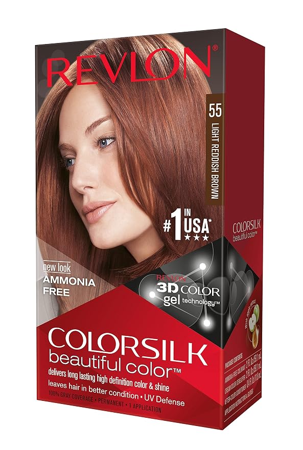 Revlon Color silk Light Red brown 55шт (309978695554)