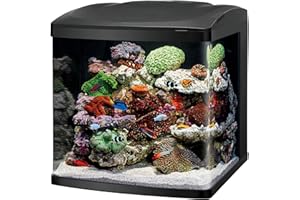 Coralife BioCube, Aquarium Kit, Integrated 24-hour Timer, Customizable LED Lighting, for Saltwater and Freshwater Environments, 32 Gallon