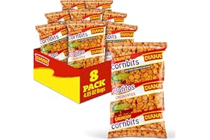 PRODIANA Diana Elotitos Crunchy Corn Kernel Snacks, Spicy Hot Piquete Flavor, 4.05 Oz (Pack of 8)