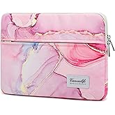 Canvaslife Pink Marble Laptop Sleeve 15 Inch 15 Case and 15.6 Laptop Bag