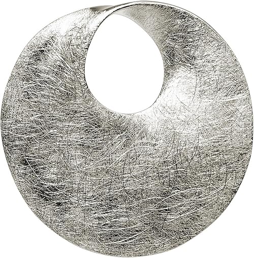 Silbermoos Anhanger Runde Scheibe Kreis Offen Matt Sterling Silber 925 Kette Optional Amazon De Schmuck
