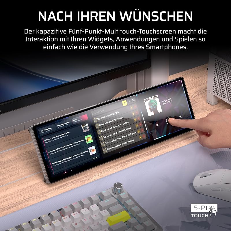 XENEON EDGE 14,5-Zoll-2K-LCD-Touchscreen HDMI und USB-C – Crystal