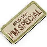 OneTigris Funny Morale Patch, &ldquo;Mama Says I&rsquo;m Special&rdquo; Patch | Embroidered hook &amp; loop design. Versatile morale patch for backpacks, jackets, helmets, hats &amp; dog harnesses