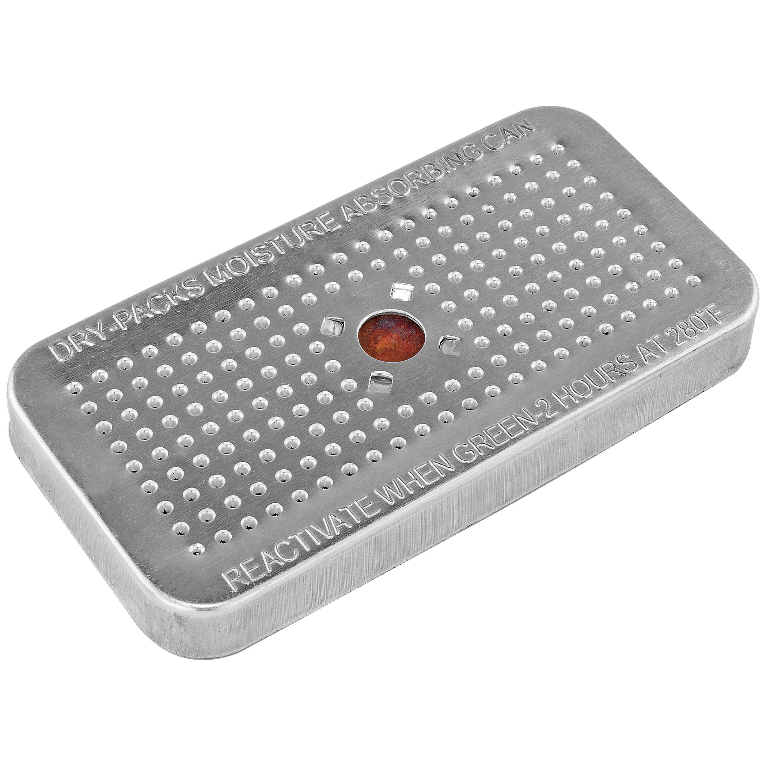 Dry-Packs 40 Gram Indicating Silica Gel in Sturdy Aluminum Canister Reusable by Reactivating