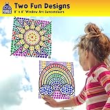 Purple Ladybug SunGemmers Suncatcher Kit Kids 5+ No-M mess Craft Set view 5