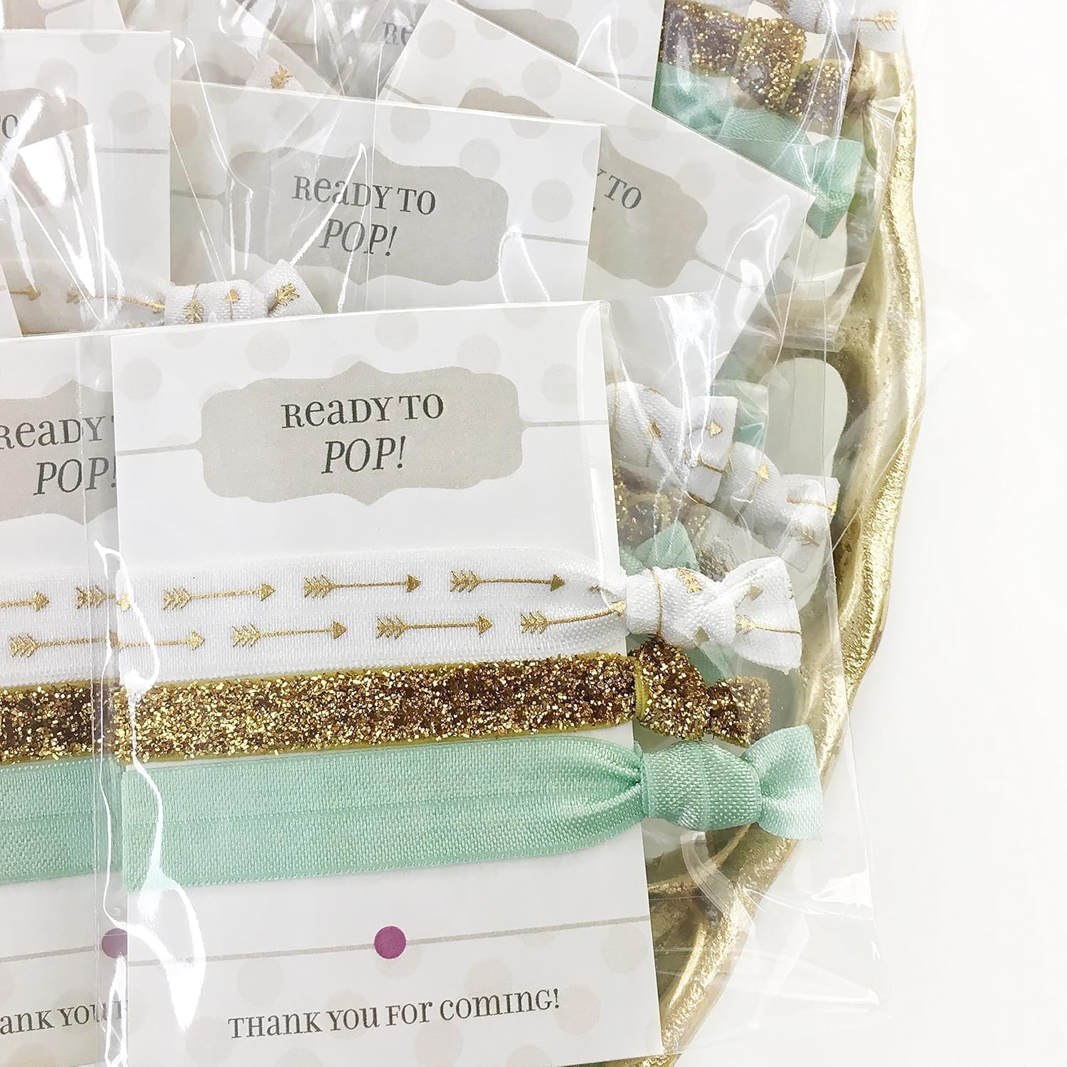 Gender Neutral Baby Shower Favours Hair Ties Bracelets Sprinkle