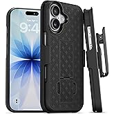 MOTIVE for iPhone 17 Holster Case, Belt Clip Case for iPhone 17, Shell Holster Combo i Phone 17, Slim Rugged Drop Shockproof Protective Cover with Kickstand (6.3") | Ranger v1 Series