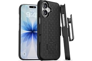 MOTIVE for iPhone 17 Holster Case, Belt Clip Case for iPhone 17, Shell Holster Combo i Phone 17, Slim Rugged Drop Shockproof Protective Cover with Kickstand (6.3") | Ranger v1 Series