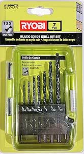 Neuf Ensemble De Forets à Oxyde Noir Ryobi A10D07G 7 Pièces