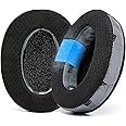 WC Freeze Hybrid Fabric Cooling Gel Replacement Earpads - Compatible with HyperX Cloud, Steelseries Arctis, ATH M50X, Turtle Beach Stealth & More - Comfortable & Cooler for Longer | (Anthracite)