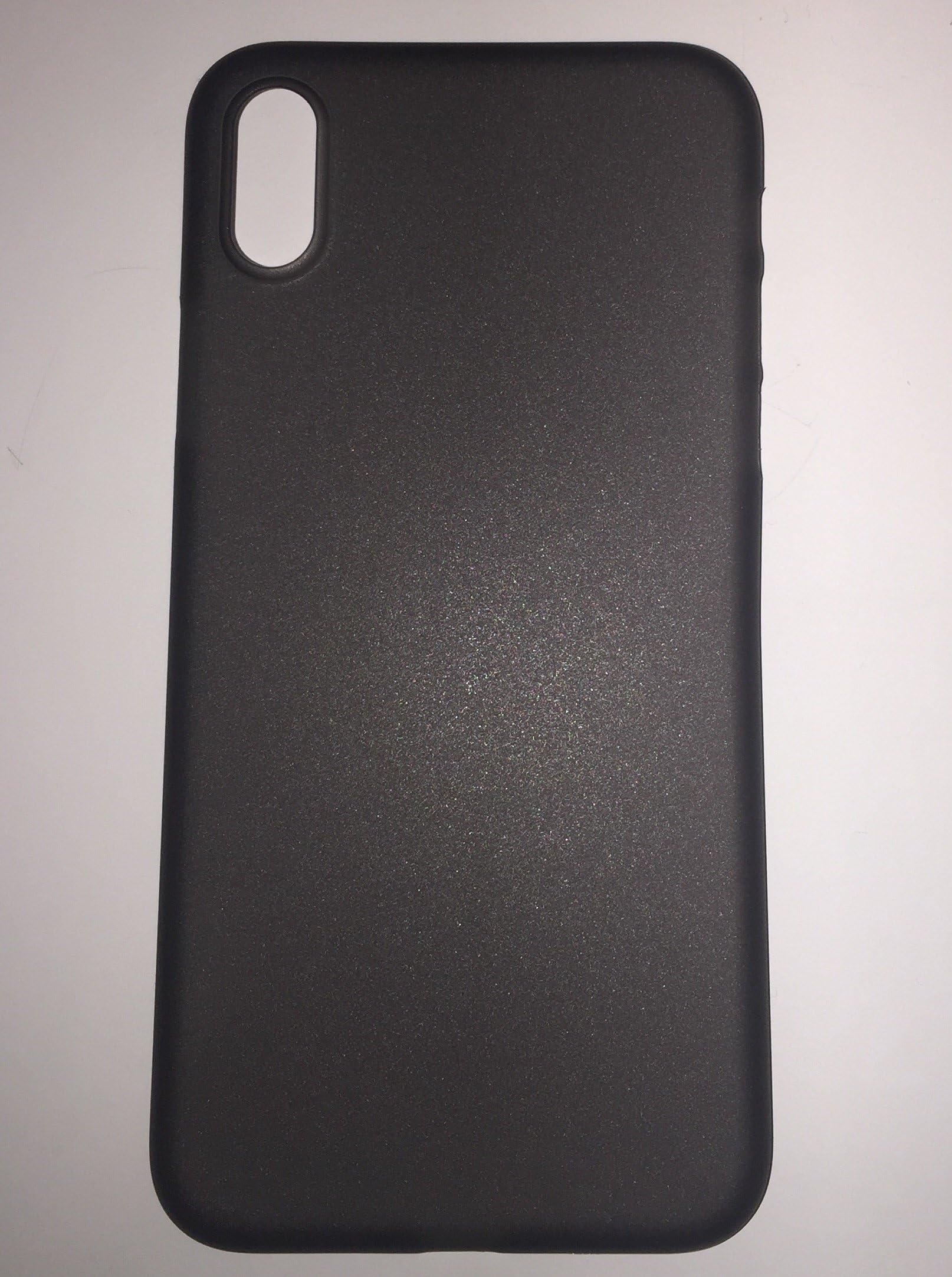 Black Semi-Transparent iPhone X Bundle Case With Case-Friendly Tempered Glass Screen Protector