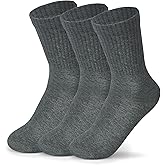 KUWUAZA Womens Cotton Socks, Cute Crew Socks Thin Cotton Socks Women Above Ankle Bootie Socks 3 Pairs