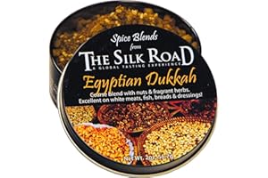 THE SILK ROAD A GLOBAL TASTING EXPERIENCE Egyptian Dukkah Spice Blend from The Silk Road Restaurant & Market (2oz), No Salt | All Natural Dukkah Seasoning | Vegan | Gluten Free Ingredients | NON-GMO | No Preservatives