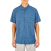 Hurley Men's One and Only Textured Short Sleeve Button Up