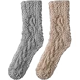 Premillow Womens Fuzzy Socks Fluffy Socks Women Winter Cozy Sock Warm Slipper Home Sleeping Sock for Women