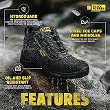 Black Hammer Safety Boots Waterproof Steel Toe UK 11 S3 SRC Oil Slip Resistant view 7